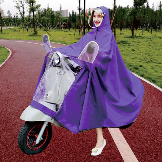 Double Electric Bike Raincoat Motorcycle Poncho